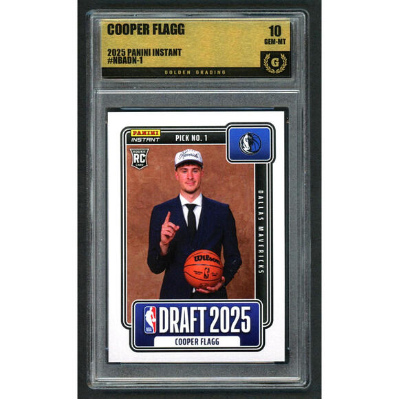 2025-26 Panini Instant #NBADN-1 Cooper Flagg DALLAS  Rookie (RC) Gem Mint 10
